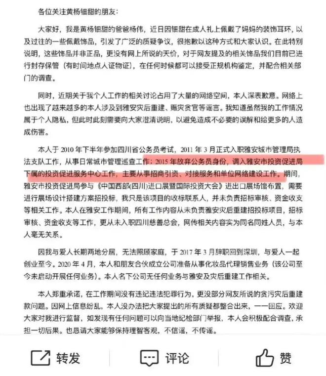 杨父亲被立案调查谎言被戳穿为时已晚AG真人平台央媒点名新华社通报！黄(图7)